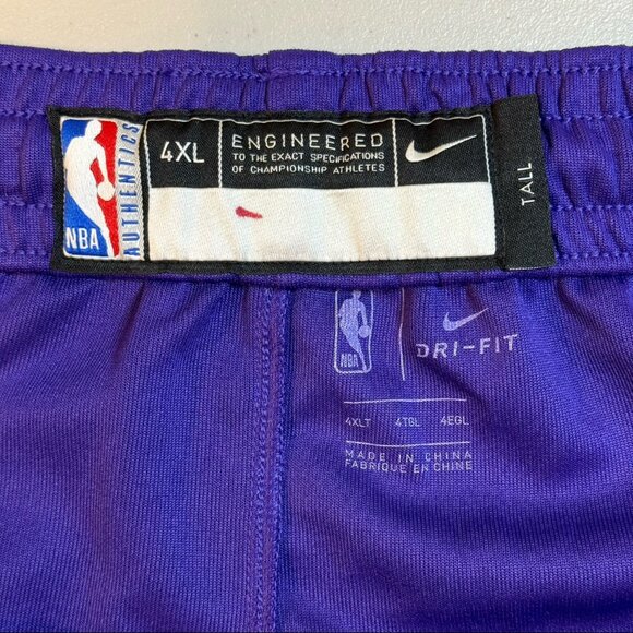 Nike Purple Los Angeles Lakers Spotlight Warm Up NBA Issued Sweat Pants Men 4XLT - Picture 4 of 11